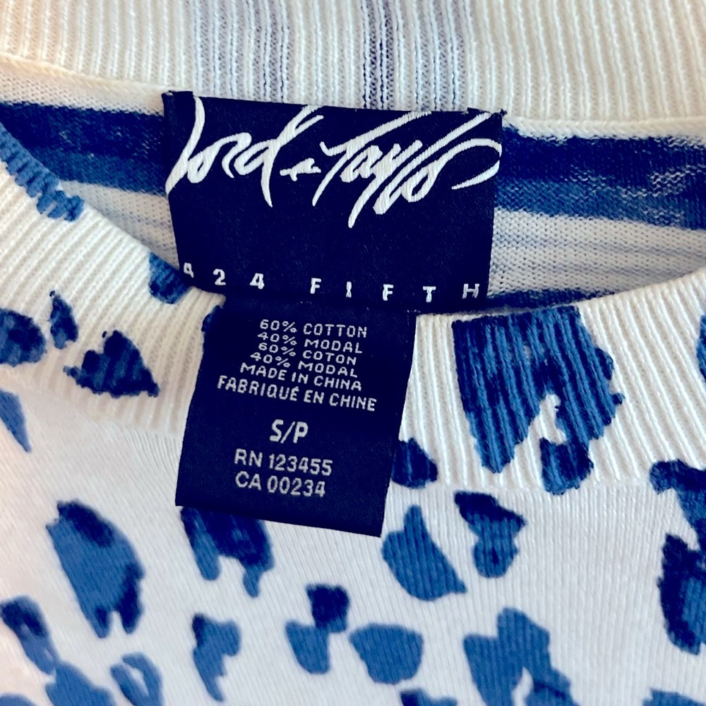 Plaid And Leopard Mixed Print Lightweight Pullove… - image 3